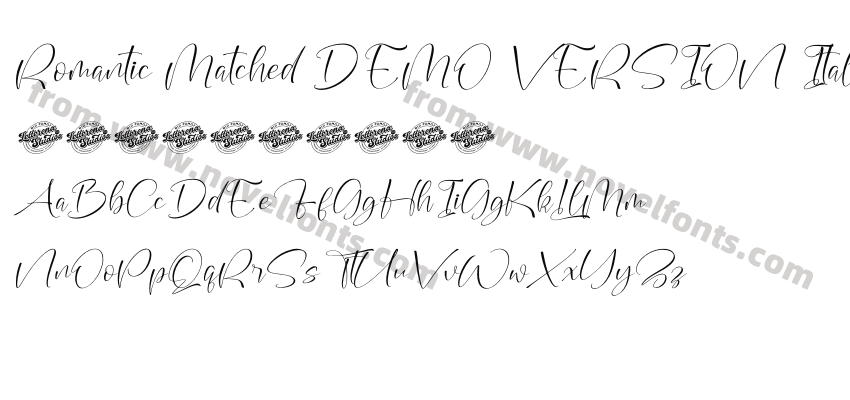 Romantic Matched DEMO VERSION ItalicPreview