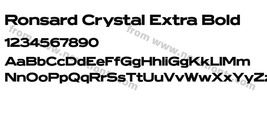 Ronsard Crystal Extra BoldPreview