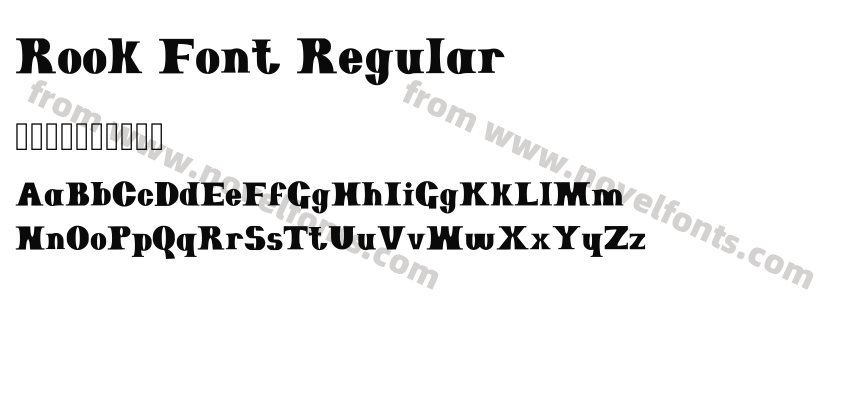 Rook Font RegularPreview