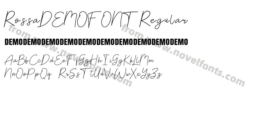 RossaDEMOFONT RegularPreview