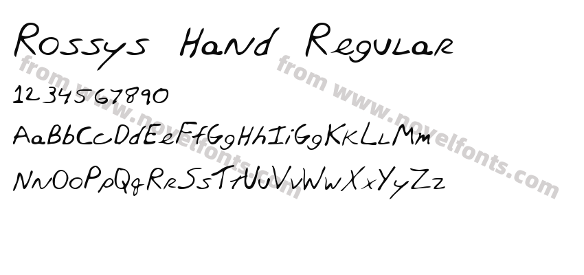 Rossys Hand RegularPreview