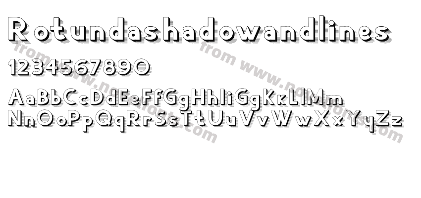 RotundashadowandlinesPreview