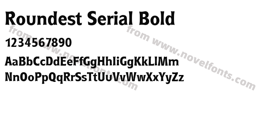Roundest Serial BoldPreview