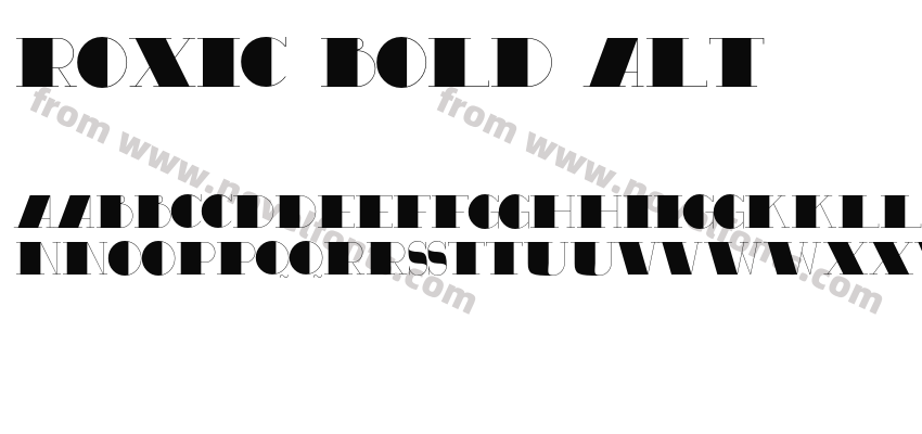 Roxic Bold AltPreview