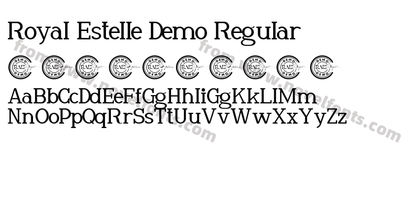 Royal Estelle Demo RegularPreview