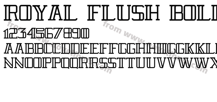 Royal Flush BoldPreview