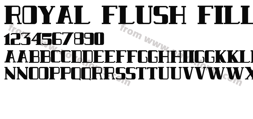 Royal Flush Filled BoldPreview