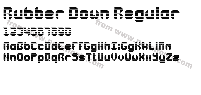 Rubber Down RegularPreview