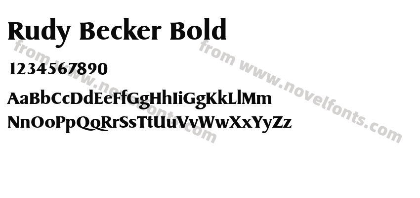 Rudy Becker BoldPreview