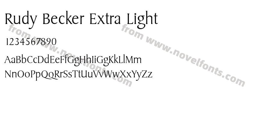 Rudy Becker Extra LightPreview