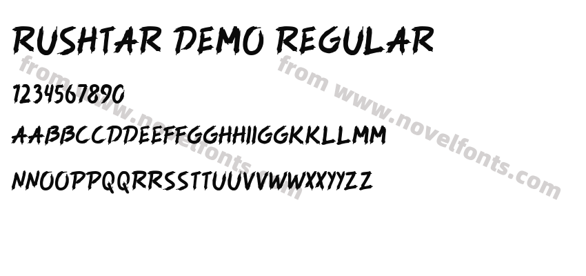 Rushtar Demo RegularPreview