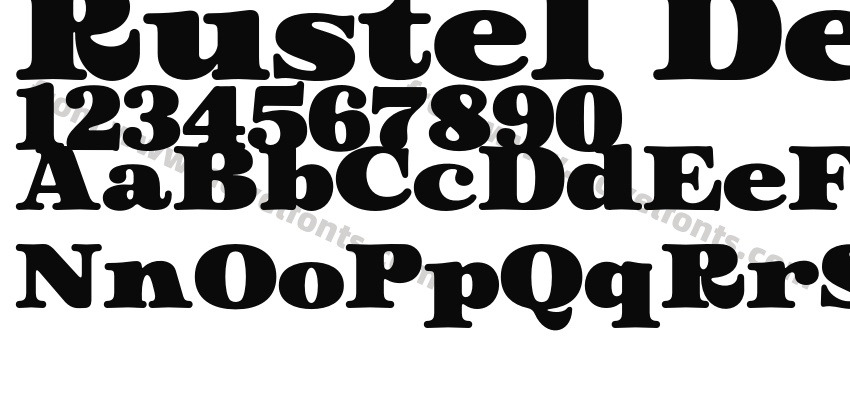 Rustel Demo Font RegularPreview