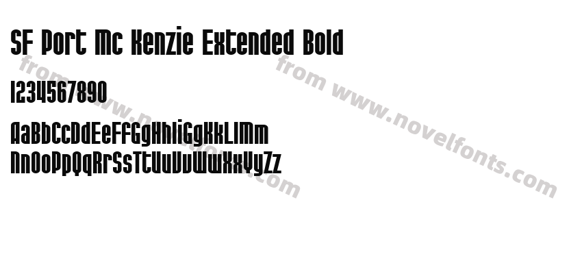 SF Port Mc Kenzie Extended BoldPreview