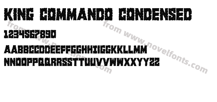 King Commando CondensedPreview