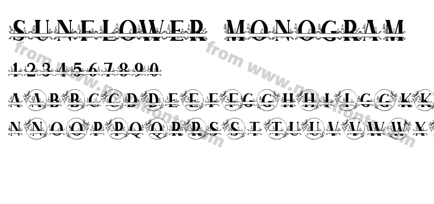 SUNFLOWER MONOGRAMPreview