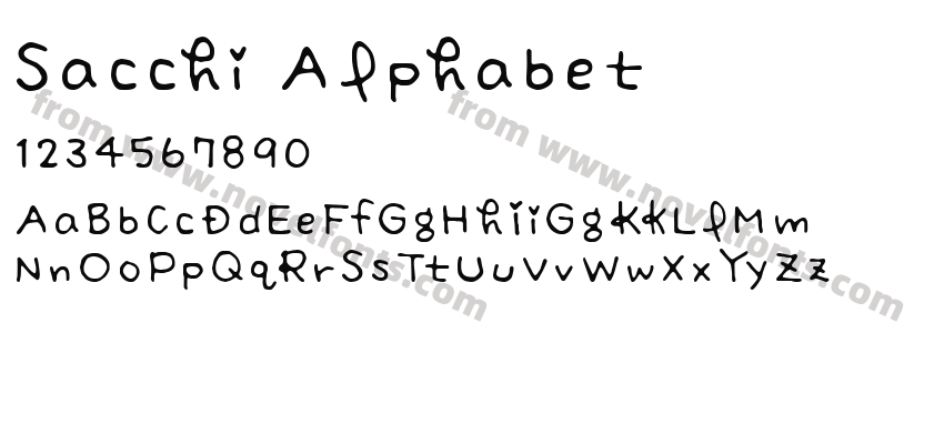Sacchi AlphabetPreview