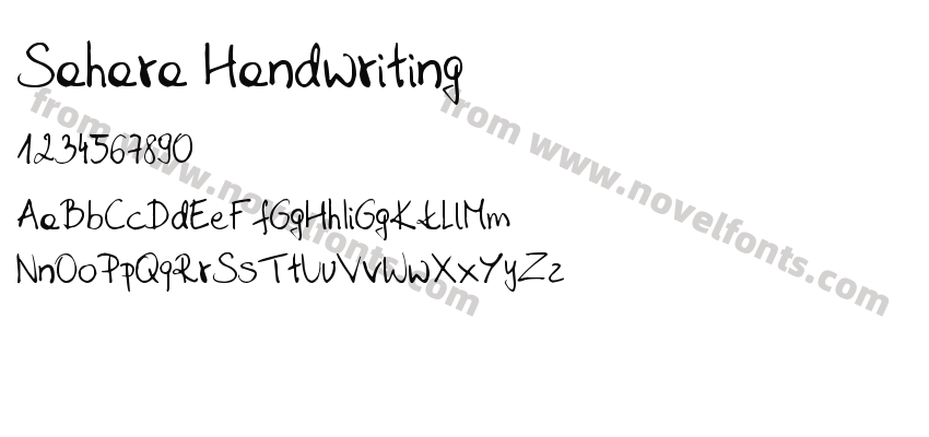 Sahara HandwritingPreview