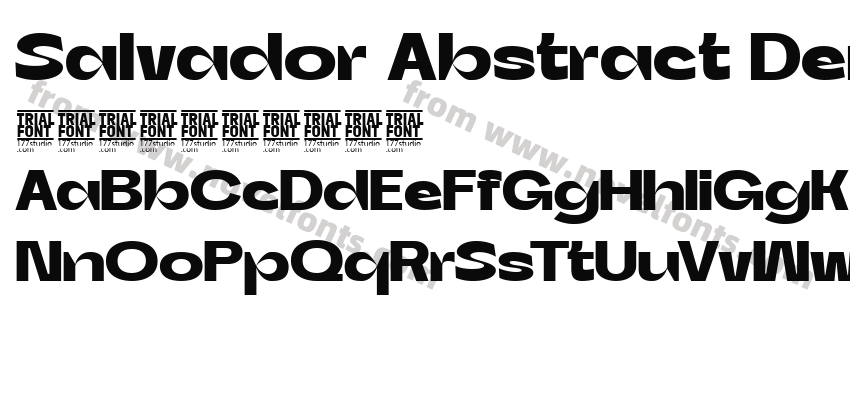 Salvador Abstract Demo BoldPreview
