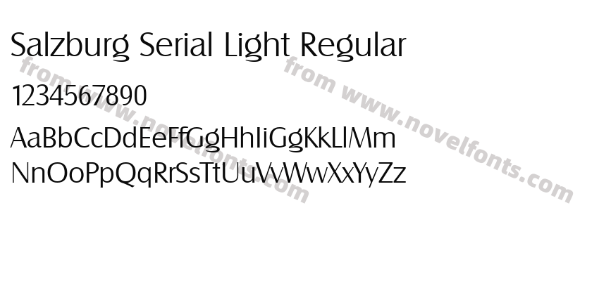 Salzburg Serial Light RegularPreview