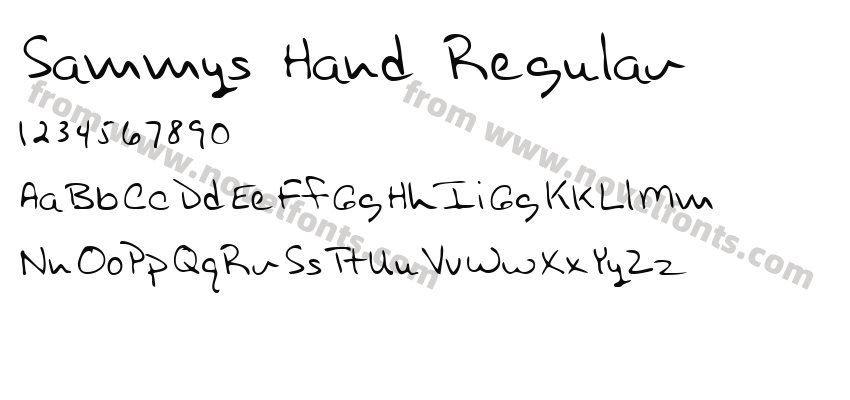 Sammys Hand RegularPreview