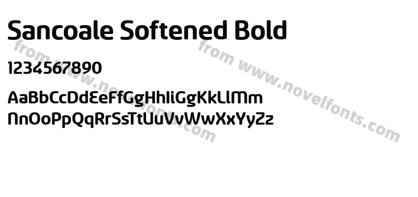 Sancoale Softened BoldPreview