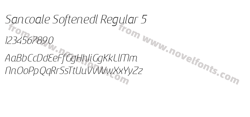 Sancoale Softenedl Regular 5Preview