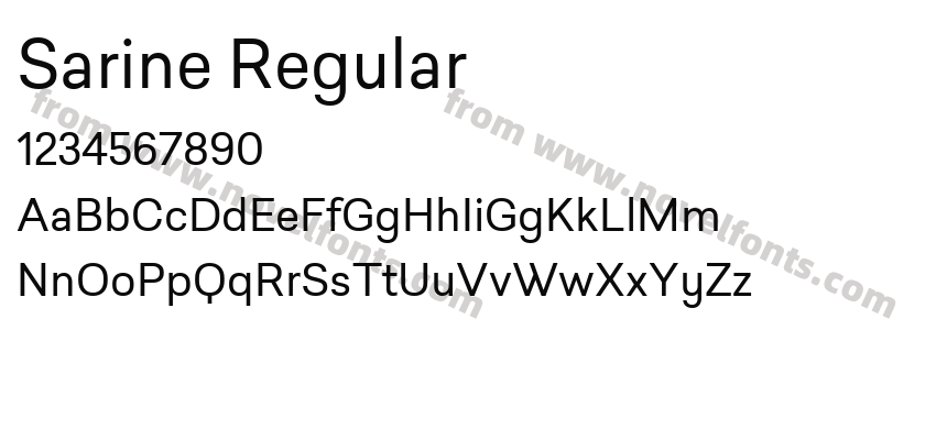 Sarine RegularPreview