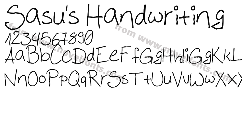 Sasu's HandwritingPreview