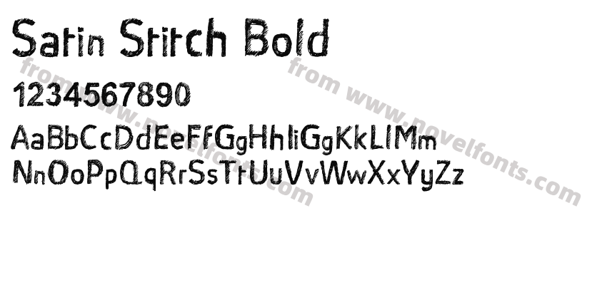 Satin Stitch BoldPreview