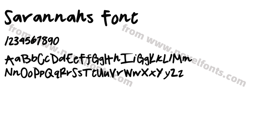 Savannahs FontPreview