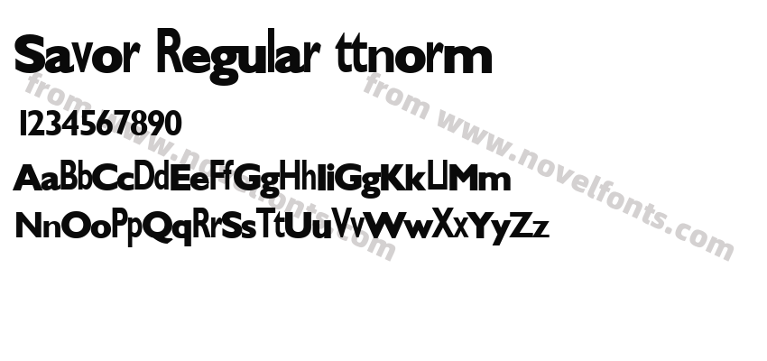 Savor Regular ttnormPreview