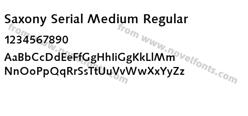 Saxony Serial Medium RegularPreview