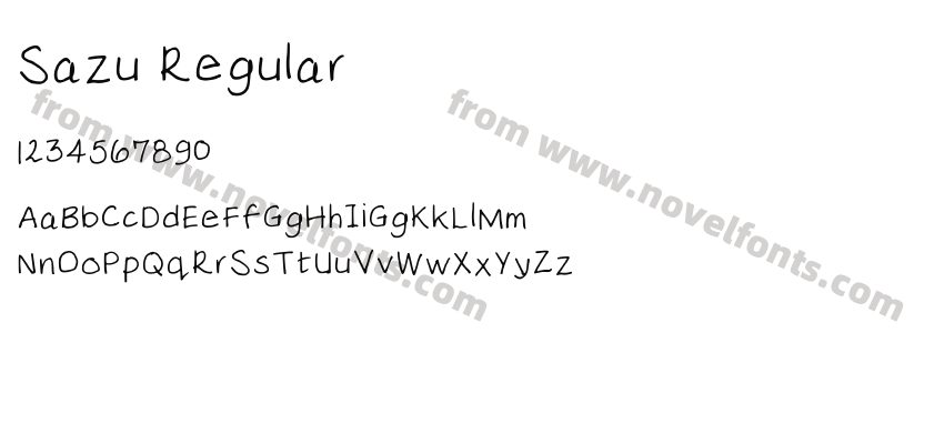 Sazu RegularPreview