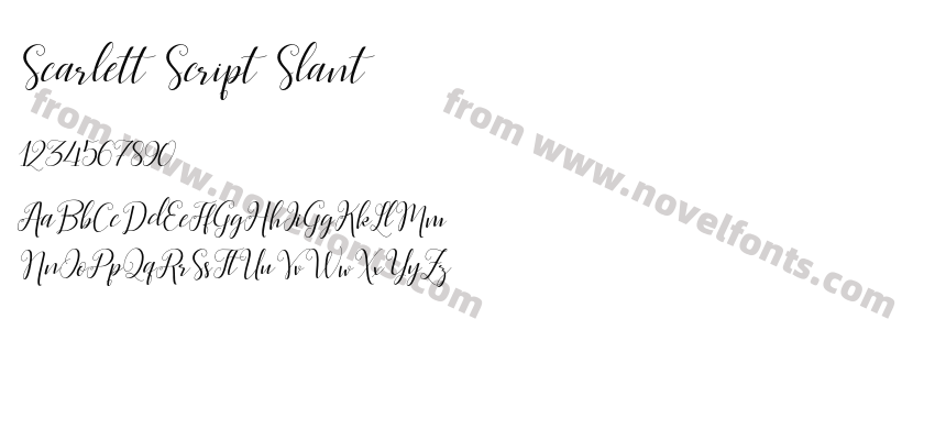 Scarlett Script SlantPreview