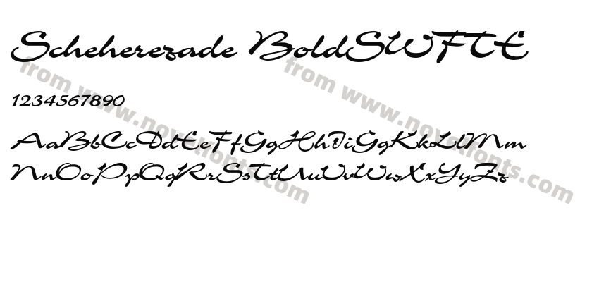 Scheherezade BoldSWFTEPreview