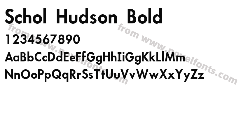 Schol Hudson BoldPreview
