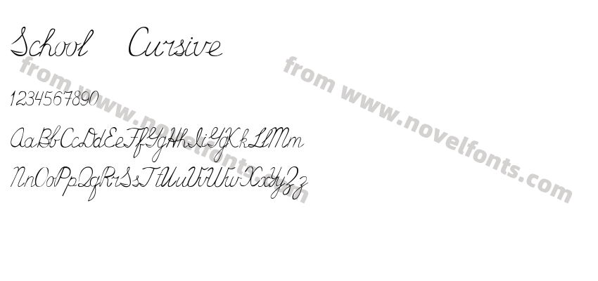 School CursivePreview