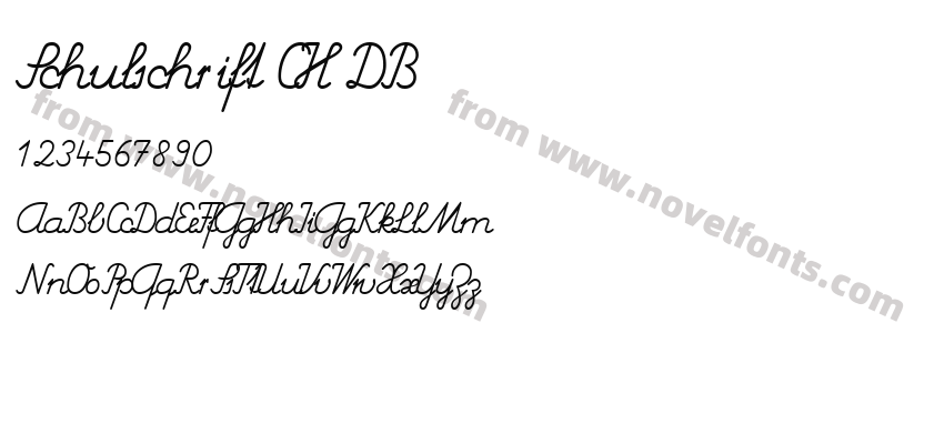 Schulschrift CH DBPreview