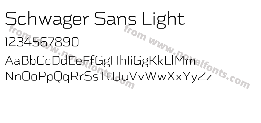 Schwager Sans LightPreview