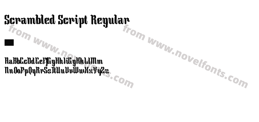 Scrambled Script RegularPreview