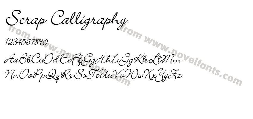 Scrap CalligraphyPreview