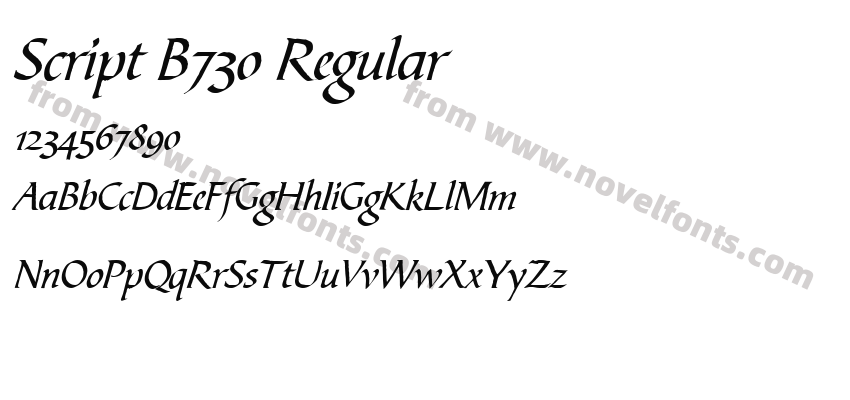Script B730 RegularPreview