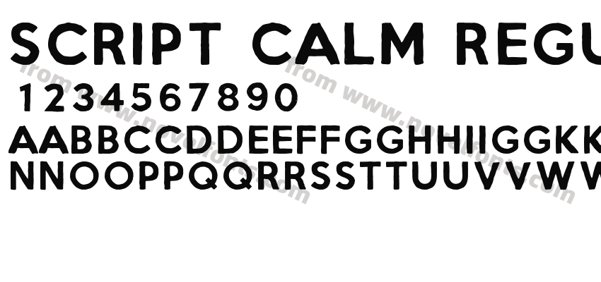 Script Calm RegularPreview