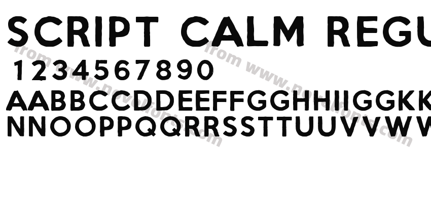 Script Calm RegularPreview