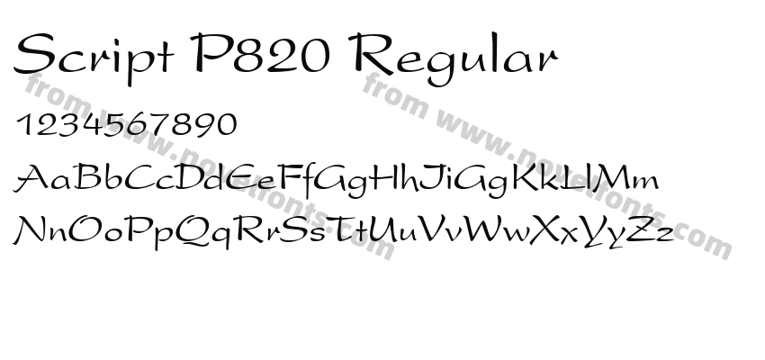 Script P820 RegularPreview