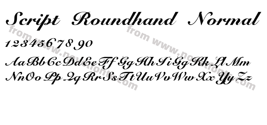 Script Roundhand NormalPreview