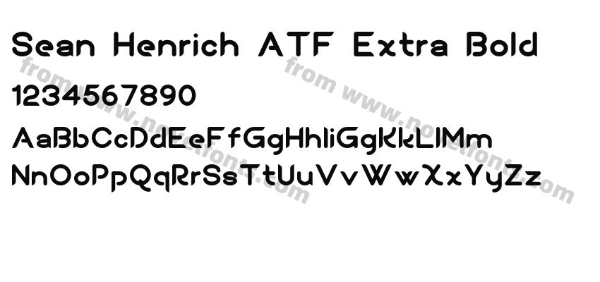 Sean Henrich ATF Extra BoldPreview