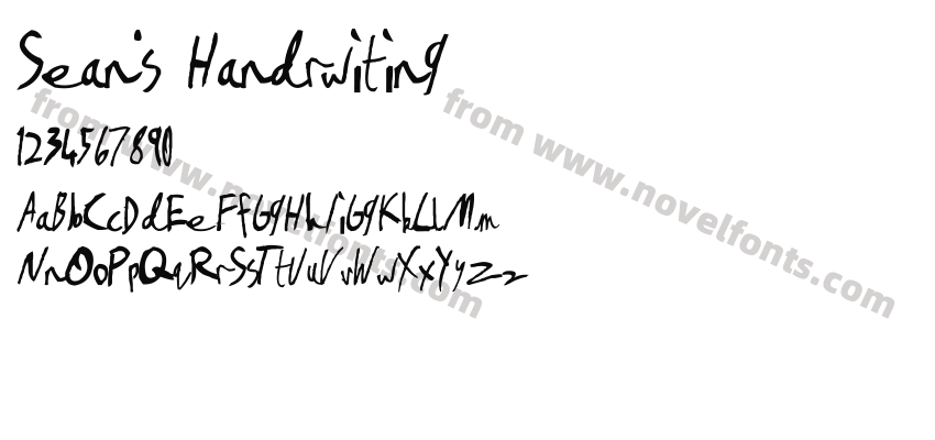 Sean's HandrwitingPreview