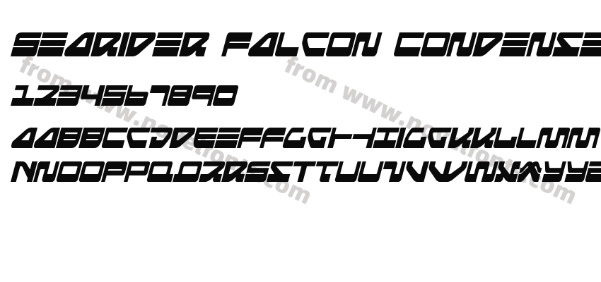 Searider Falcon Condensed ItalicPreview