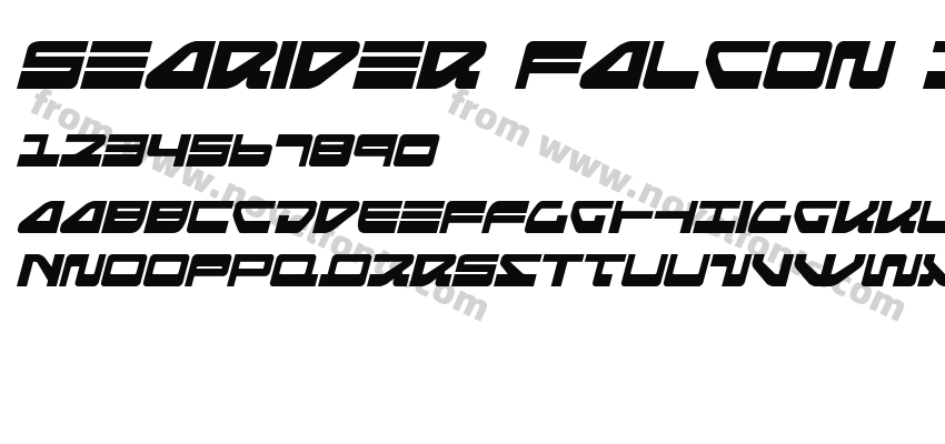 Searider Falcon ItalicPreview